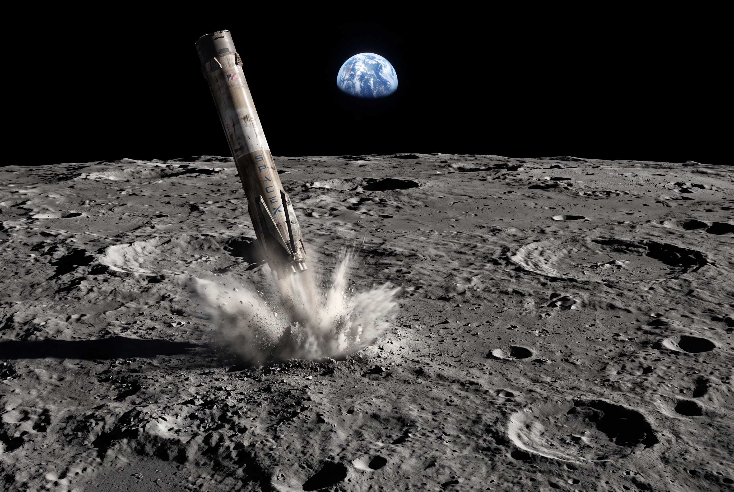 O Impacto da Tecnologia Espacial: Entendendo a Colisão do Foguete da SpaceX com a Lua